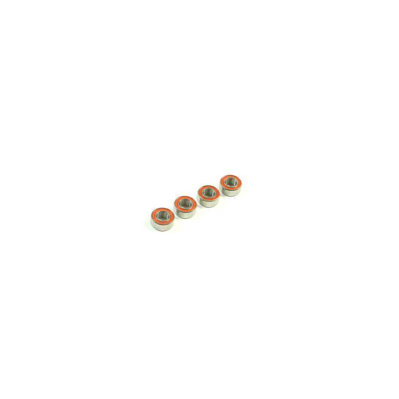 SWORKz Red Rubber Ball Bearing 5x10x4 (4 pcs) - SW116010R