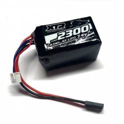 Batería receptor LiPo cuadrada Xtr Racing 7,4 V 2300 mAh 31x31x55 mm