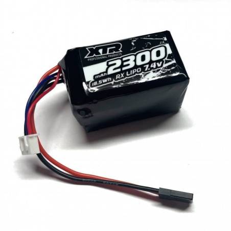 Batería receptor LiPo cuadrada Xtr Racing 7,4 V 2300 mAh 31x31x55 mm