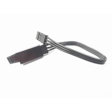 Extensión Futaba seguridad Xtr Racing negro