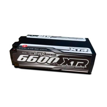 Batería LiPo Xtr Racing Shorty 6600 mAh 7,6 V 2S2P 150C HV EFRA