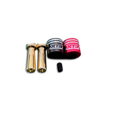 Tapones agarre perfil alto con banana 5 mm Xtr Racing