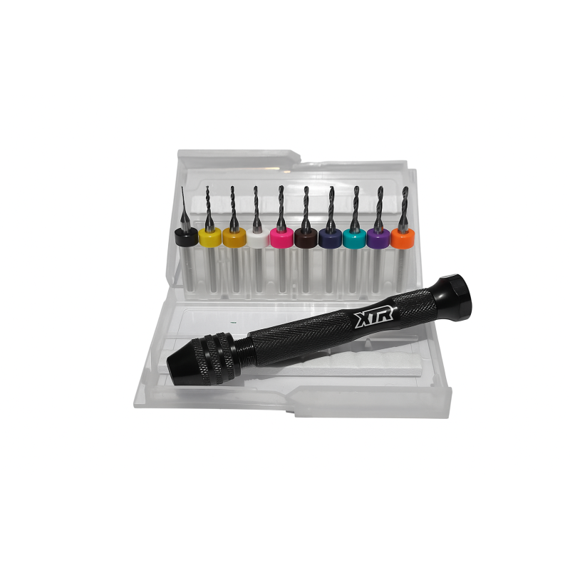 Set brocas con mango Xtr Racing 1,1-2,0 mm (pistones)
