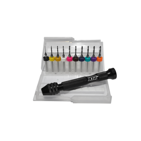 Set brocas con mango Xtr Racing 1,1-2,0 mm (pistones)