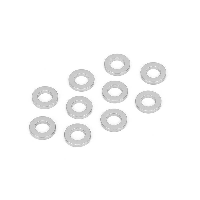 Arandela aluminio Xtr Racing 3x6x0,5 plata (10 uds)