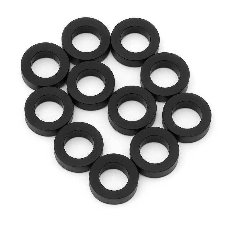 Arandela aluminio Xtr Racing 3x6x1,5 negra (10 uds)