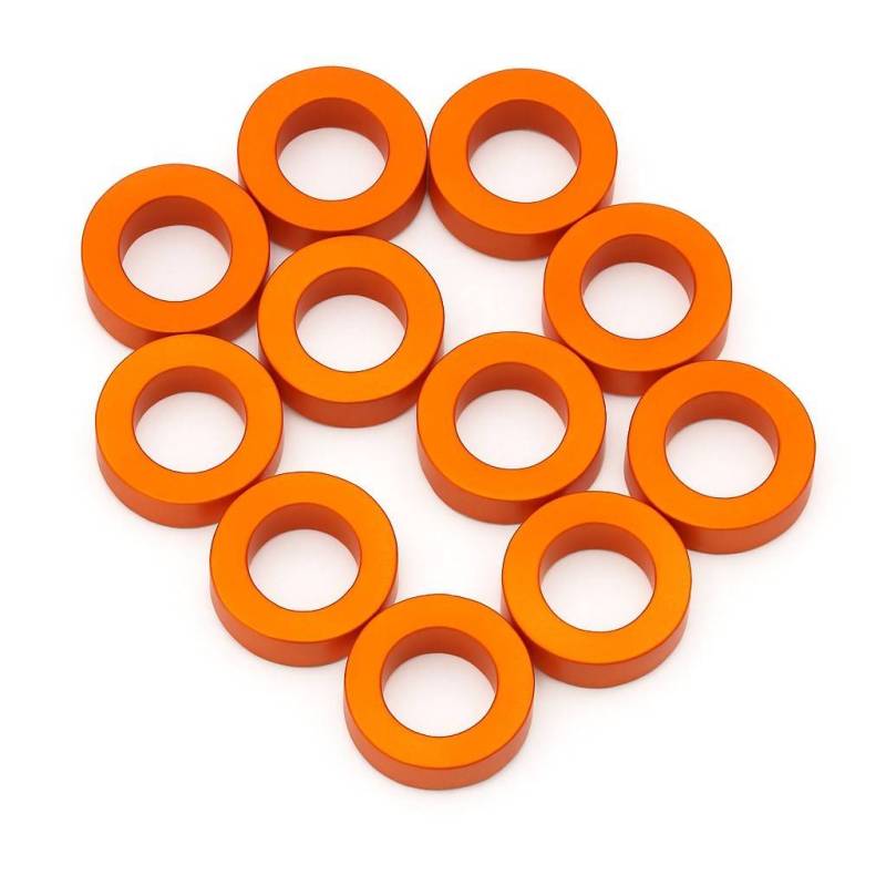 Arandela aluminio Xtr Racing 3x6x1,5 naranja (10 uds)