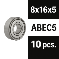 Rodamientos Xtr Racing Zero Friction 8x16x5 ZZ ABEC5 (10 uds)