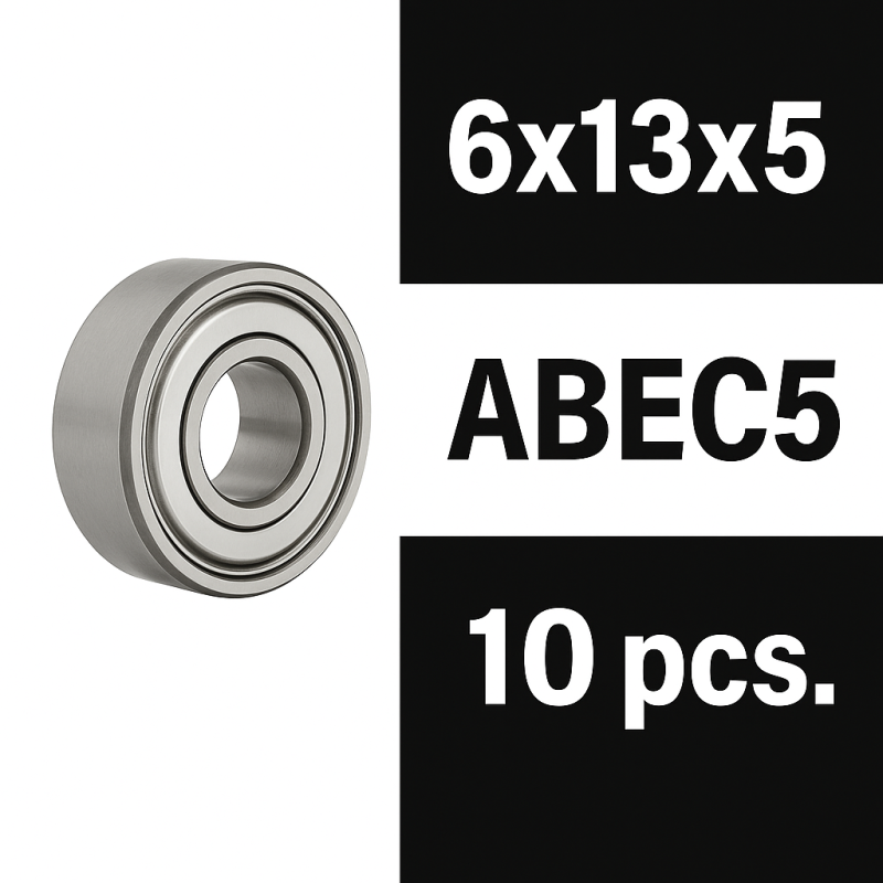 Rodamientos Xtr Racing Zero Friction 6x13x5 ZZ ABEC5 (10 uds)