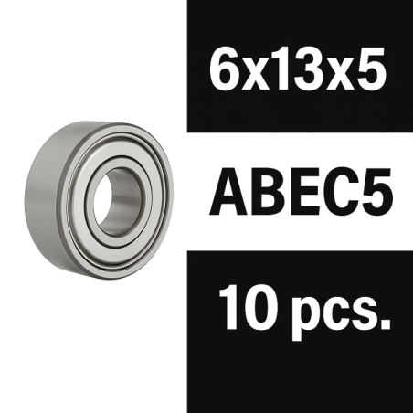 Rodamientos Xtr Racing Zero Friction 6x13x5 ZZ ABEC5 (10 uds)