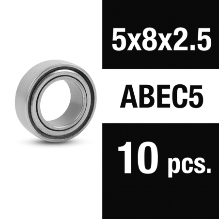 Rodamientos Xtr Racing Zero Friction 5x8x2,5 ZZ ABEC5 (10 uds)