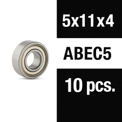 Rodamientos Xtr Racing Zero Friction 5x11x4 ZZ ABEC5 (10 uds)