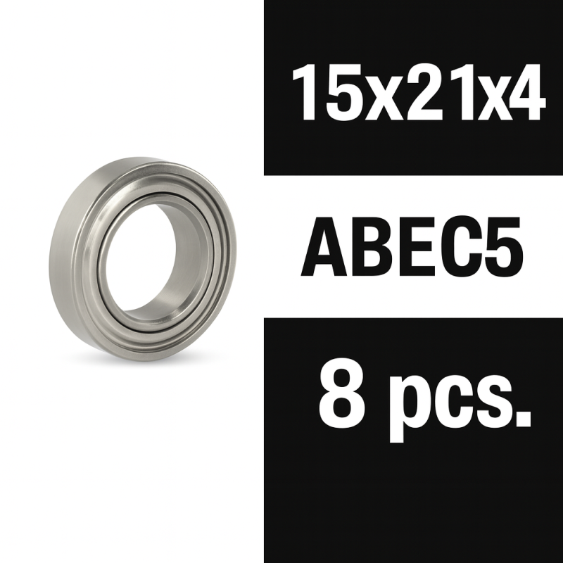 Rodamientos Xtr Racing Zero Friction 15x21x4 ZZ ABEC5 (8 uds)