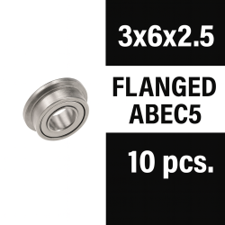 Rodamientos Xtr Racing Zero Friction 3x6x2,5 ZZ con pestaña ABEC5 (10 uds)