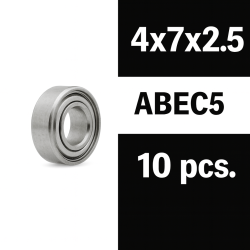 Rodamientos Xtr Racing Zero Friction 4x7x2,5 ZZ ABEC5 (10 uds)