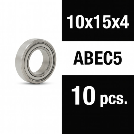 Rodamientos Xtr Racing Zero Friction 10x15x4 ZZ ABEC5 (10 uds)