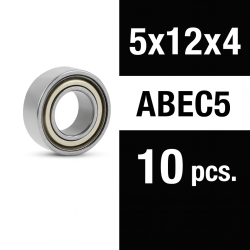 Rodamientos Xtr Racing Zero Friction 5x12x4 ZZ ABEC5 (10 uds)