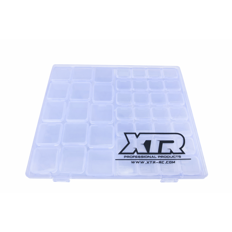 Caja almacenaje Pro Xtr Racing 211x175x27 mm 15+28 compartimentos