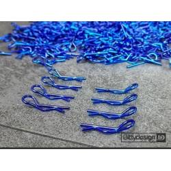 Kit Clips Carrocería 1/10 8ud Azul Bittydesign