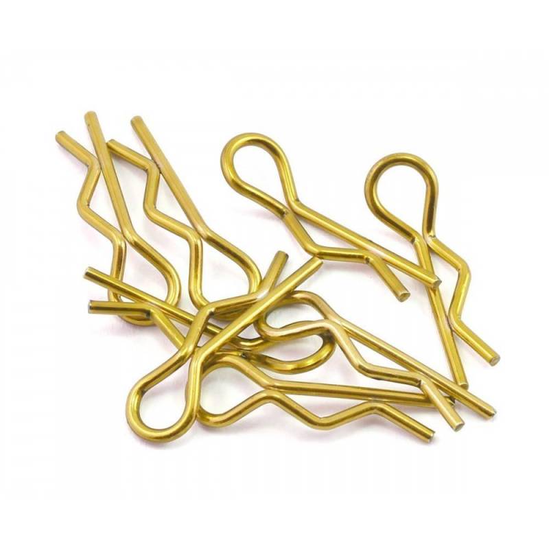 Kit Clips Carrocería 1/10 8ud Oro Bittydesign