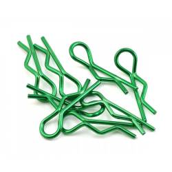 Kit Clips Carrocería 1/10 8ud Verde Bittydesign