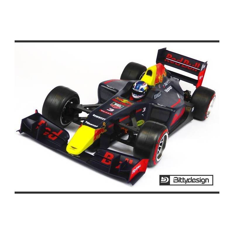 Carrocería F1 Type-6R 1/10 Ligera Bittydesign