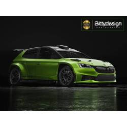 Carrocería Skoda Fabia RC Rally 1/10 190mm Bittydesign