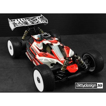 Carrocería Bittydesign Vision S35-3 Nitro Transparente Precortada 1/8 Buggy SWORKz