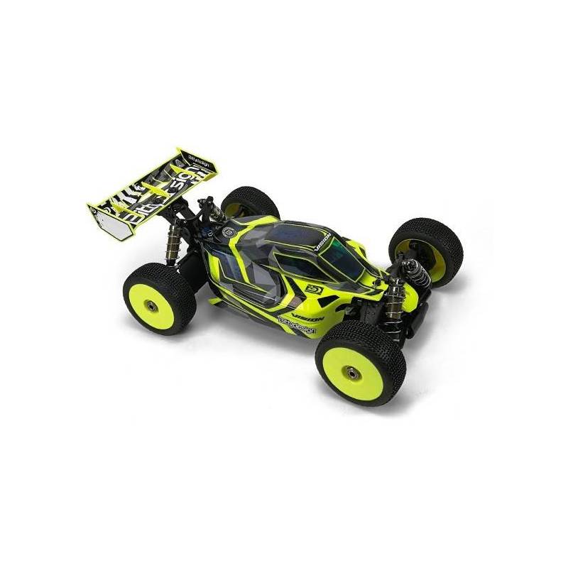 Carrocería Bittydesign Vision S35-3E Eléctrico Transparente Precortada 1/8 Buggy SWORKz