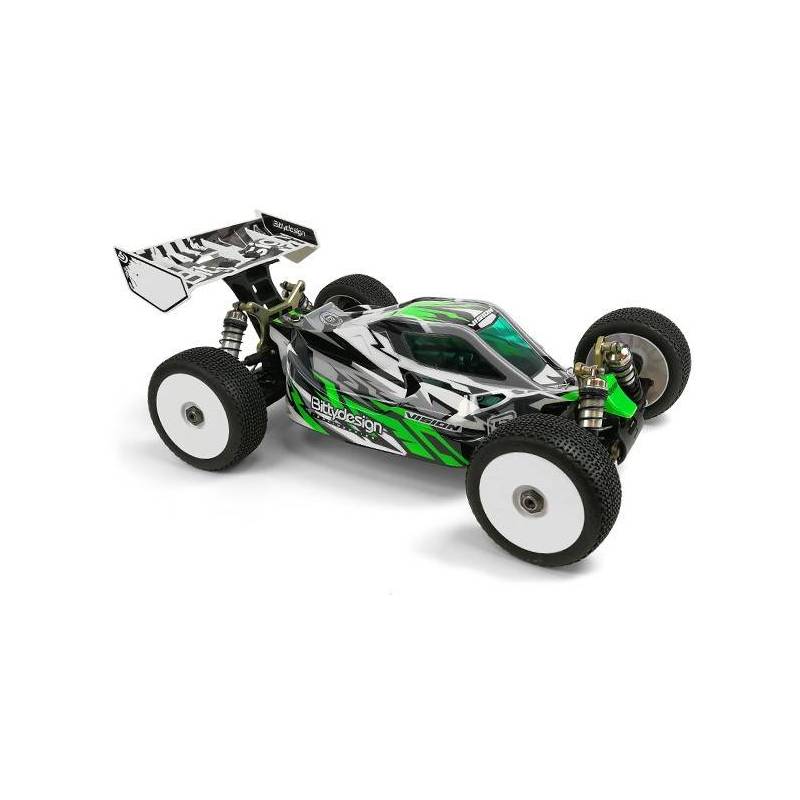 Carrocería Bittydesign Vision MP10e Eléctrico Transparente Precortada 1/8 Buggy Kyosho