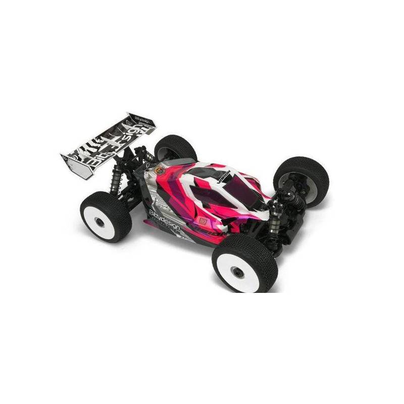 Carrocería Bittydesign Vision XB8E 2020 Eléctrico Transparente Precortada 1/8 Buggy Xray