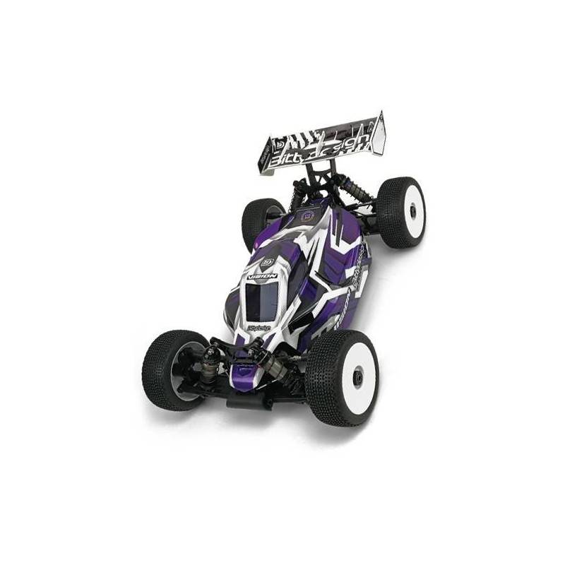 Carrocería Bittydesign Vision E819 Eléctrico Transparente Precortada 1/8 Buggy Hot Bodies