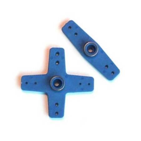 Servo horns Futaba/Savox azules Fastrax. Referencia FAST13B.