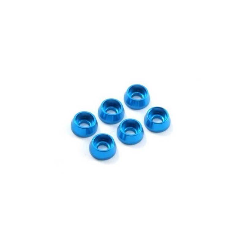 Arandela M3 tornillo cilíndrico azul Fastrax. Referencia FAST143.
