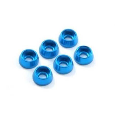Arandela M3 tornillo cilíndrico azul Fastrax. Referencia FAST143.