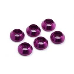 Arandela M3 tornillo cilíndrico morada Fastrax. Referencia FAST143P.