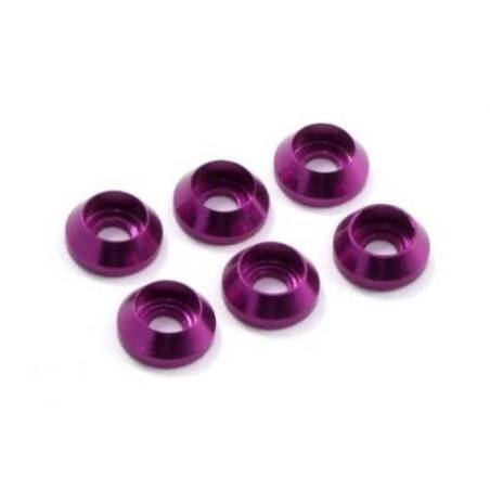 Arandela M3 tornillo cilíndrico morada Fastrax. Referencia FAST143P.