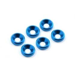 Arandelas cónicas M3 azules Fastrax. Referencia FAST140.