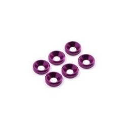 Arandelas cónicas M3 moradas Fastrax. Referencia FAST140P.