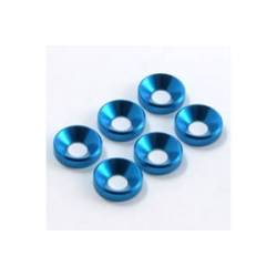 Arandelas cónicas M4 azules Fastrax. Referencia FAST145.