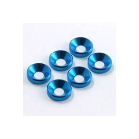 Arandelas cónicas M4 azules Fastrax. Referencia FAST145.