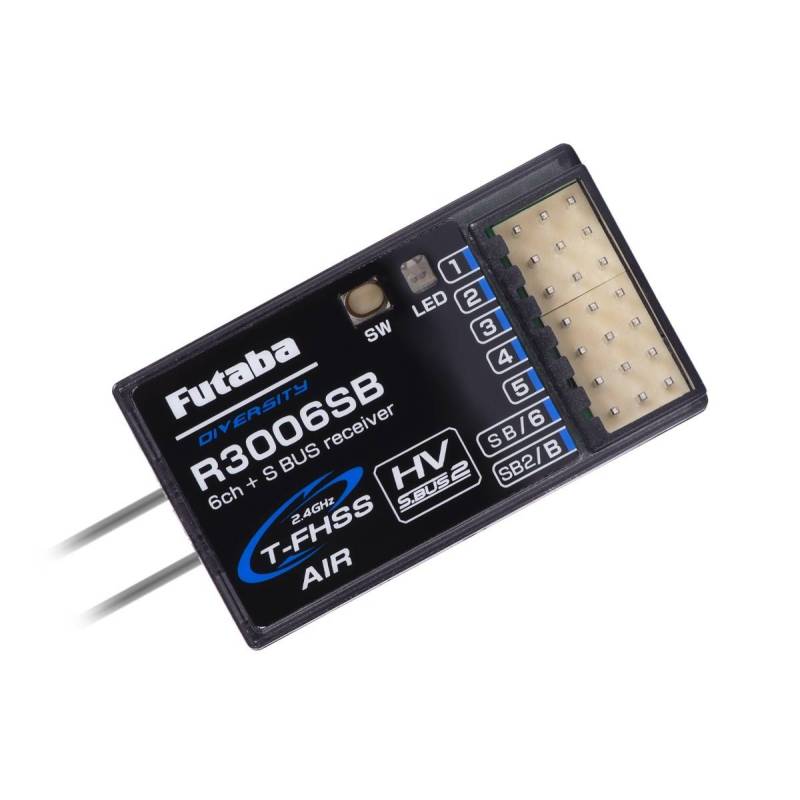 Receptor Futaba R3006SB T-FHSS 6 canales dual. Referencia 1000504.