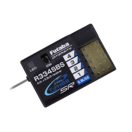 Receptor Futaba R334SBS T-FHSS 4 canales. Referencia 1000684.