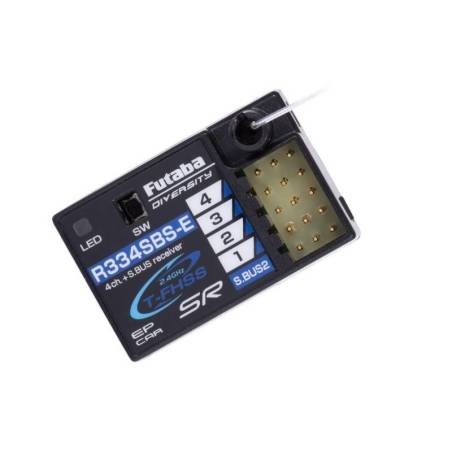 Receptor Futaba R334SBS-E T-FHSS 4 canales. Referencia 1000685.