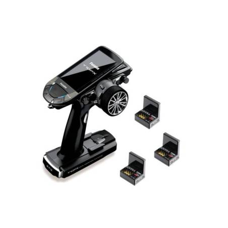 Emisora Futaba 10PX con 3 receptores R404SBS-E. Referencia 01000048S.