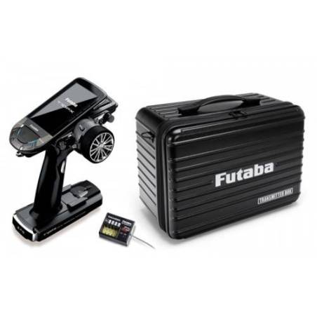 Emisora Futaba 10PX con receptor R404SBS y maleta Futaba. Referencia 01000047V.