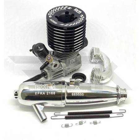 Motor FX Engines G501 Tuned combo con escape 2168 y codo GT. Referencia 670002