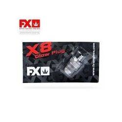 Bujía glow FX Engines X8 pack 12. Referencia 655808