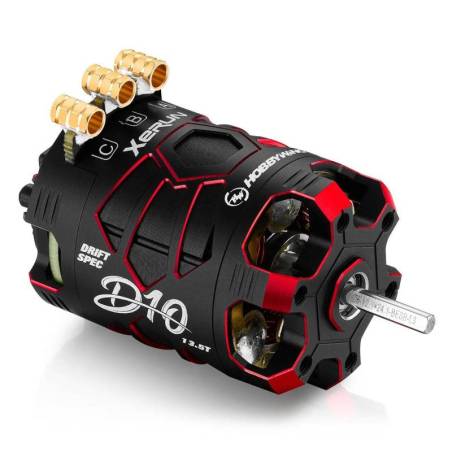 Motor Hobbywing Xerun D10 13.5T Rojo Drift. Referencia 30401138