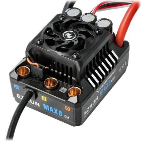 Variador Hobbywing Ezrun Max8 G2S ESC 160A 3-6S LiPo BEC 6A. Referencia 30103205